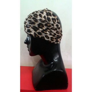 Lace Hijab Band-Tiger print